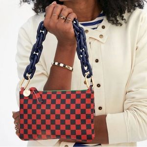 Clare V checkered wallet clutch with tabs!